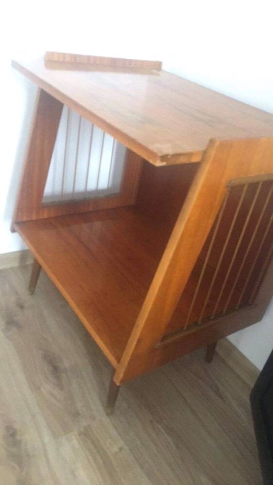 meble stolik prl regał witryna vintage