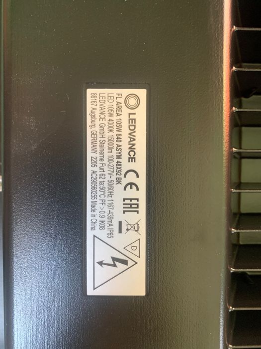 Nowa Lampa Ledvance LED Iluminacja Czarny 105W 15000lm