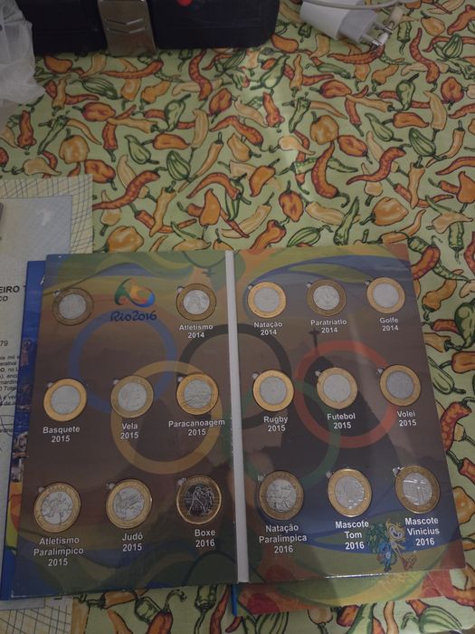 Álbuns das moedas comemorativas
