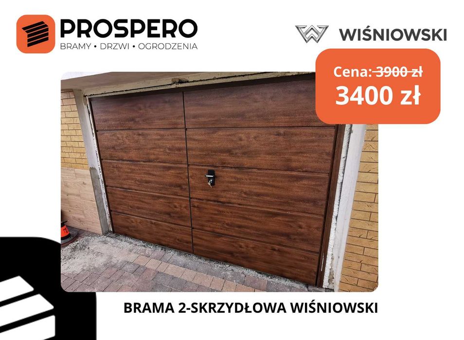 Brama 2-SKRZYDŁOWA ROZWIERNA Wiśniowski / Gorzyczki, Mszana, Wodzisław