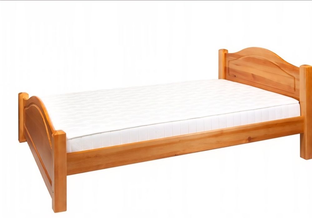 Łóżko lite drewno z materacem 90x200