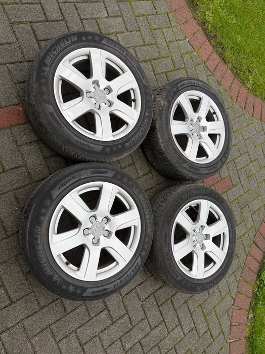 Opony Koła Alufelgi 225/55r17 zimówki 5x112 Audi A4 A5 A6 ET37