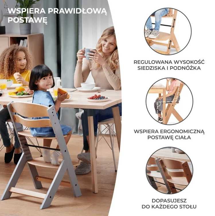 Krzesełko do karmienia Kinderkraft 2w1 + blat