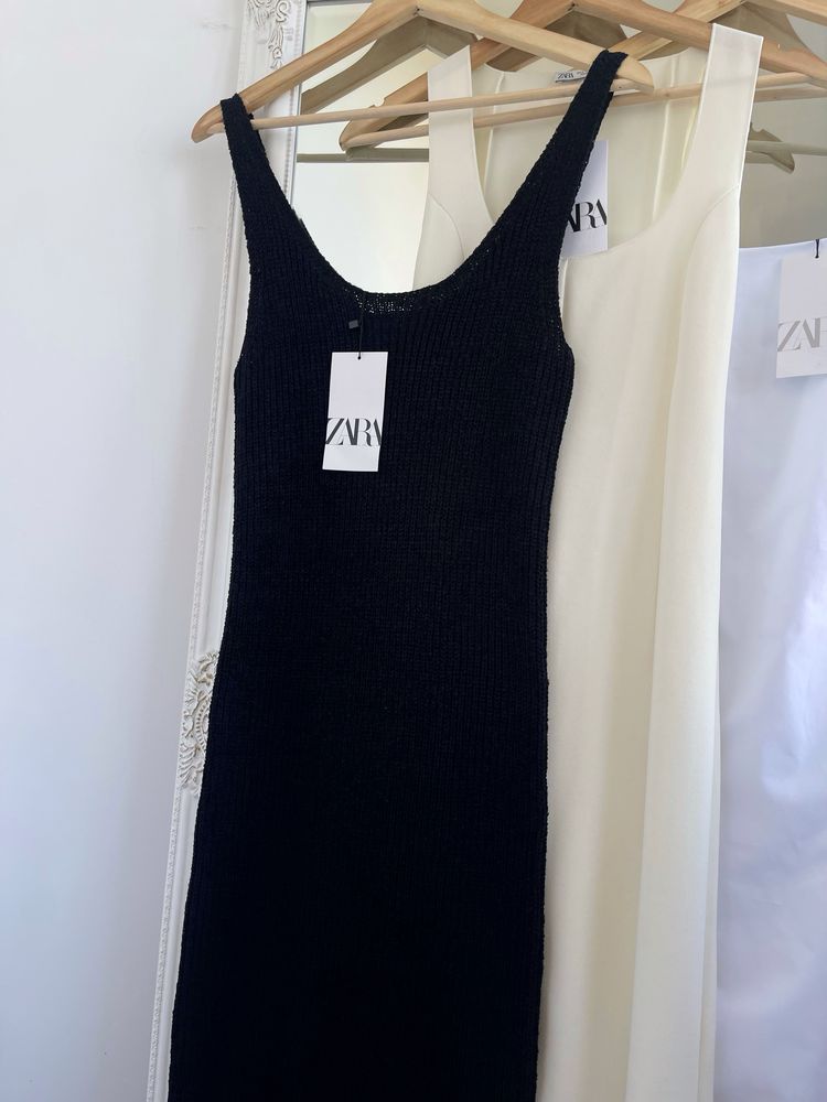 Стильна сукня міді zara літня
