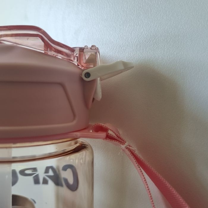 Bidon przeźroczysty różowy Brainrot