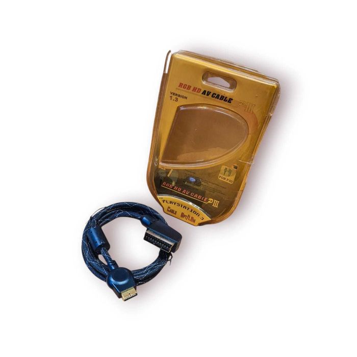 Cabo RGB HD AV para PlayStation 3 (Versão 1.3) – SCART 1.8 m