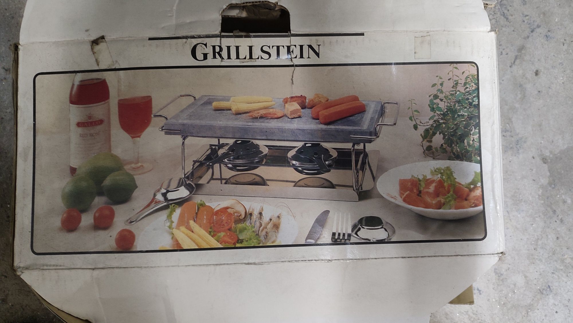 Grillstein novo grill com gel