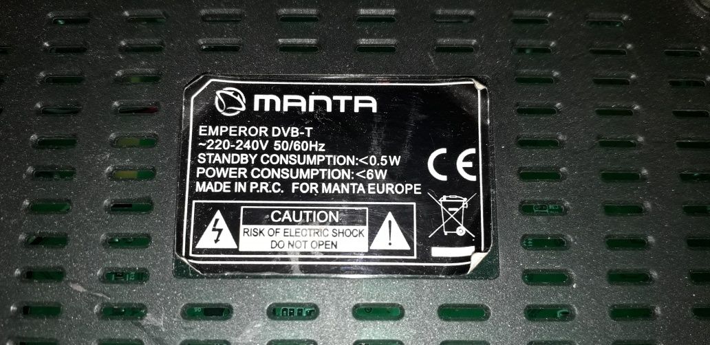 Dekoder TV Emperor DVB-T Manta w pełni sprawny.