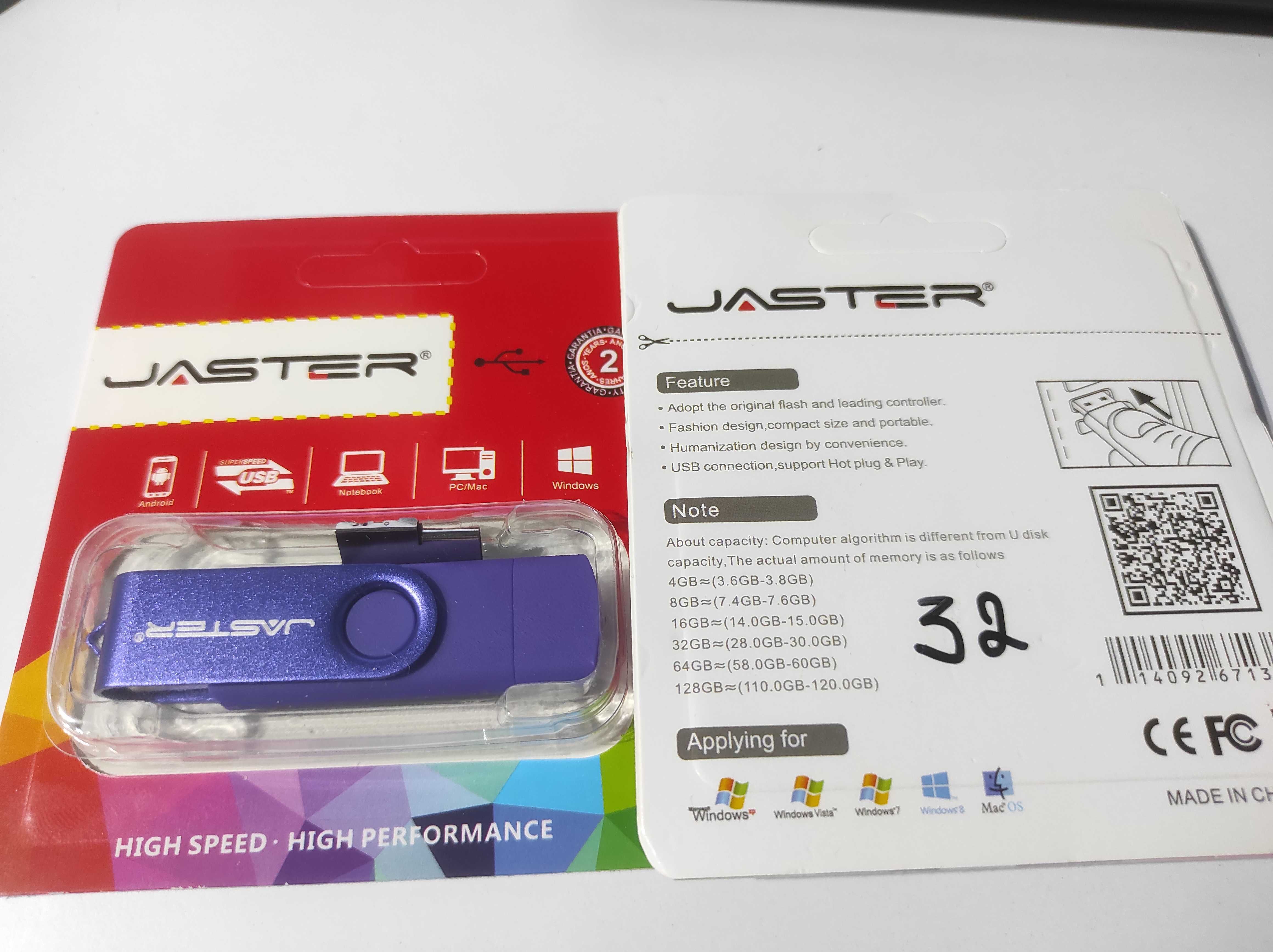 2x Pendrive 32 GB USB + micro USB + Type-C – zestaw do Androida i PC