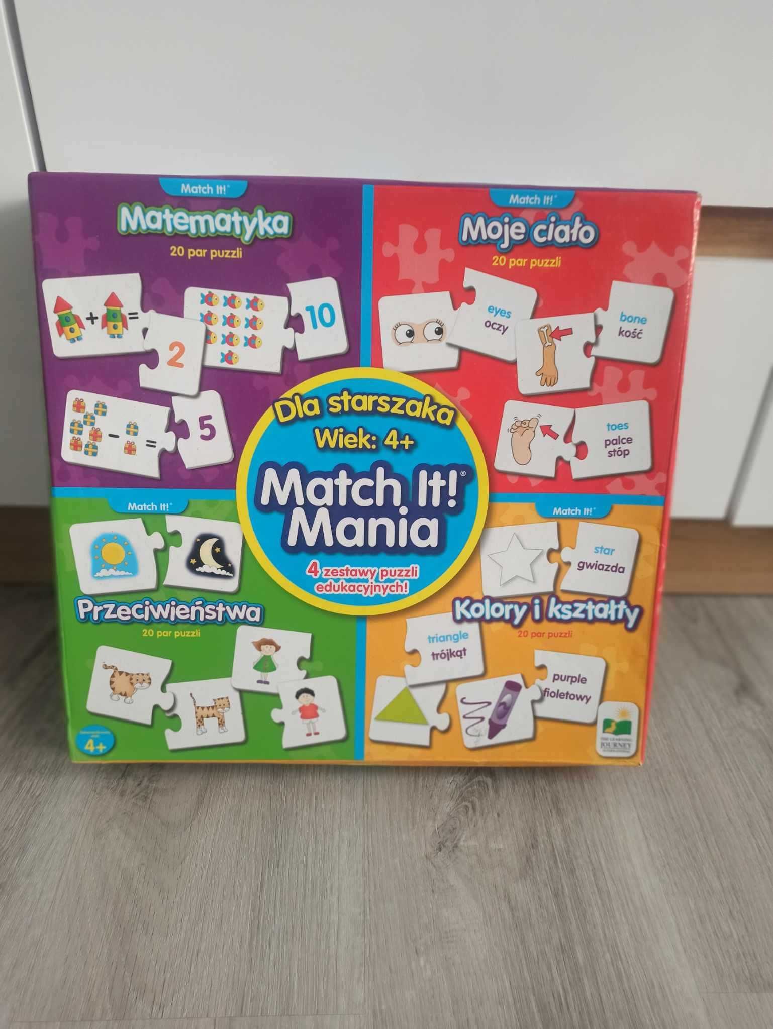 Układanki edukacyjne- zestaw, memory