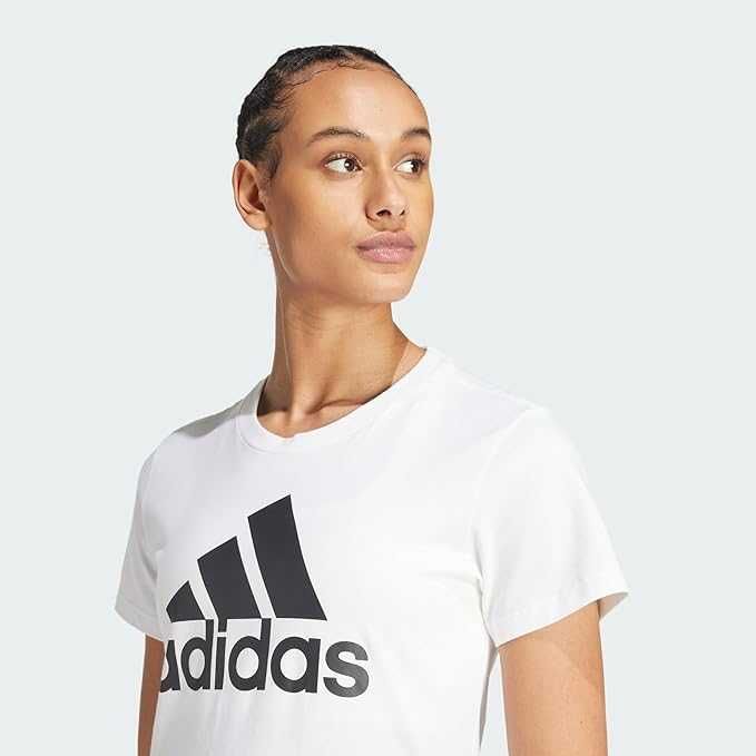 Damska Koszulka T-shirt ADIDAS XS Essentials Logo Tee Biały