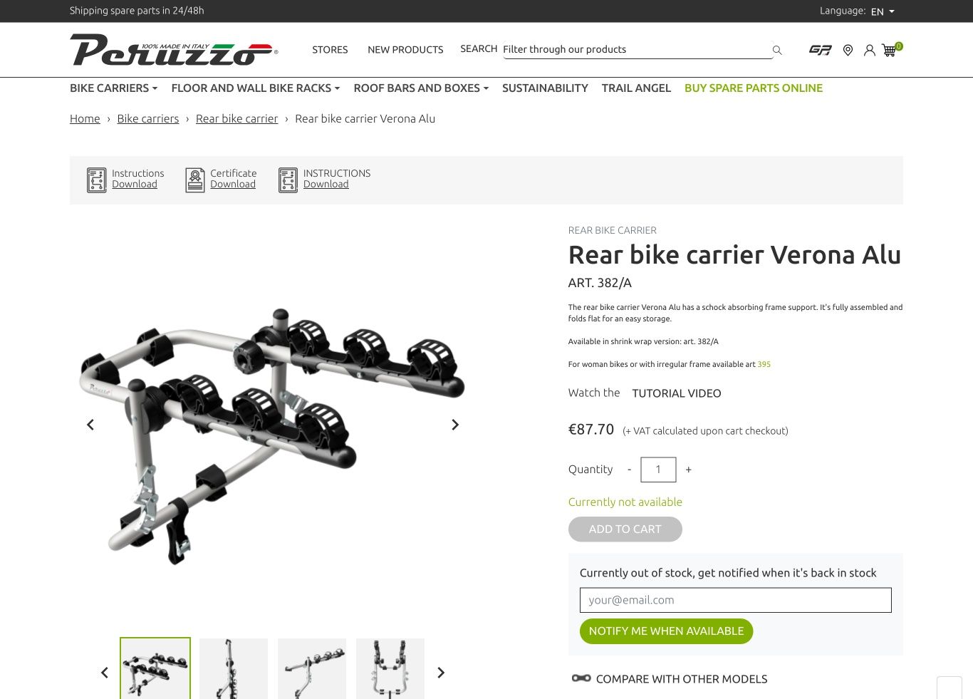 Suporte auto para 3 bicicletas
