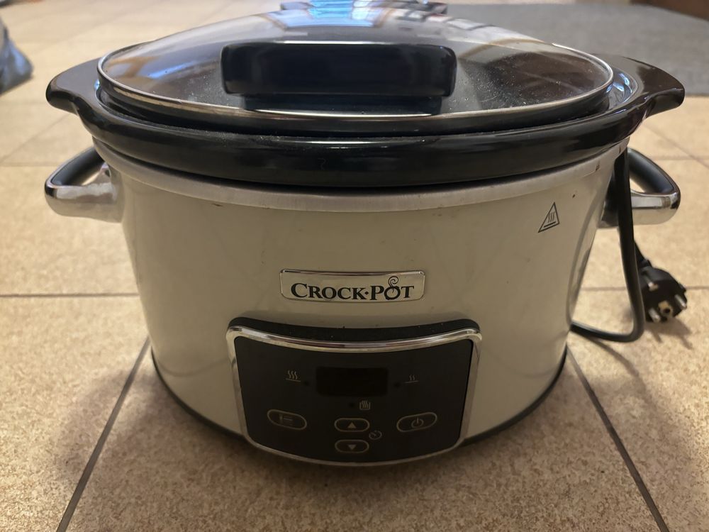 Crockpot Wolnowar 3,5L z uchylną pokrywa kremowo-chronowy CSC060X