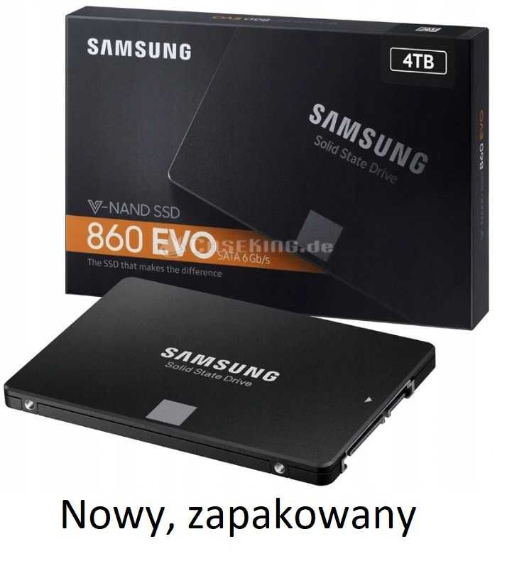 Nowy,zapakowany gw.Samsung 860 evo-4 TB-dysk ssd.Polecam inne modele.