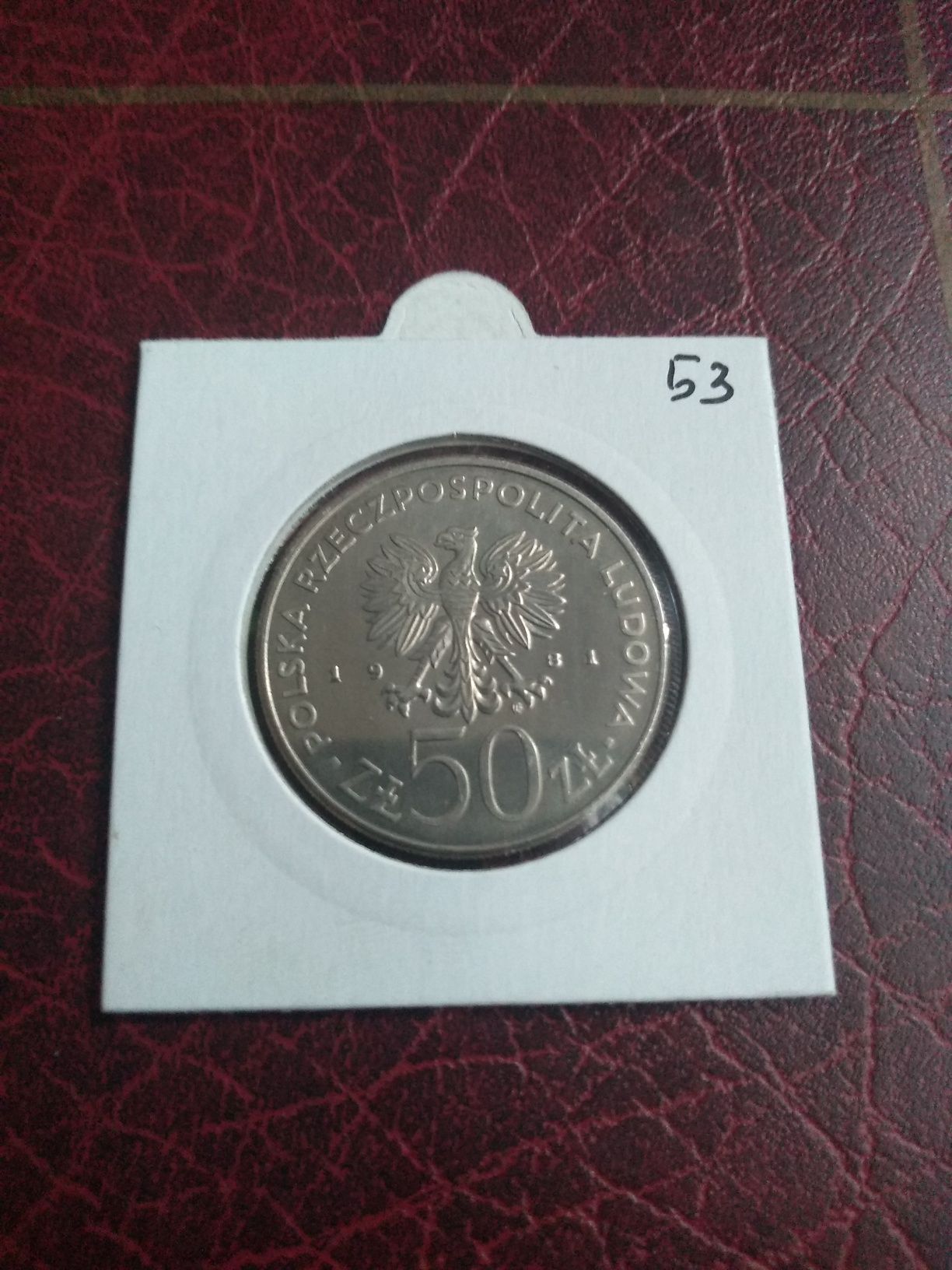 Moneta PRL 50 zł 1981 Sikorski