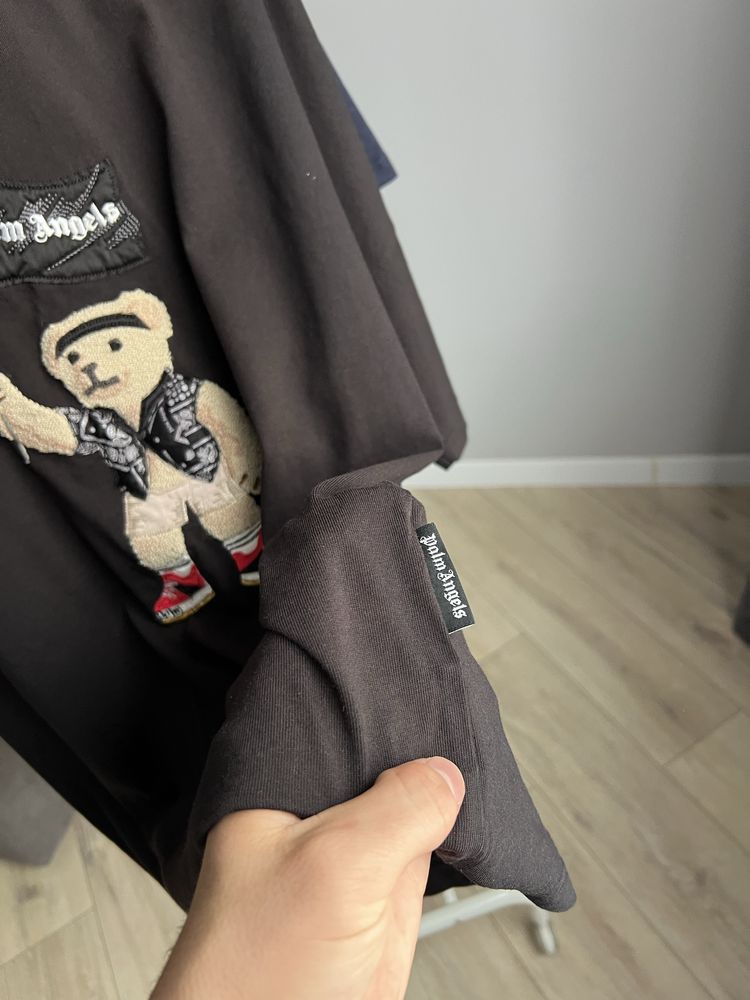 Л-ХЛ(size) Чоловіча котонова футболка Palm Angels з великим логотипом
