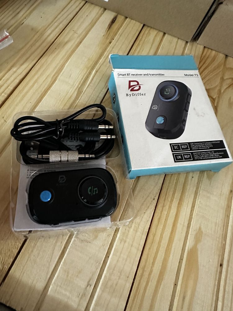 BT-T3 2 в 1 Bluetooth 5.0 приймач 3.5мм Aux бездротовий аудіо-адаптер