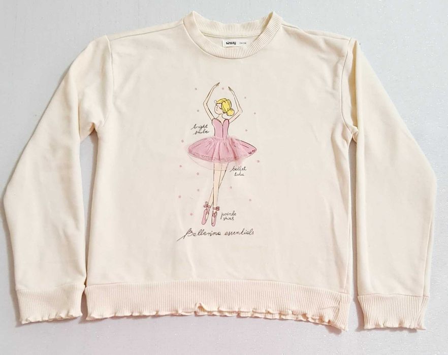 Bluza 134 dziewczęca ecru
