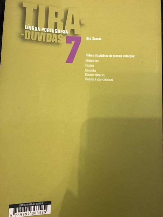 Livro ( glossario)  Língua Portuguesa 7 ano