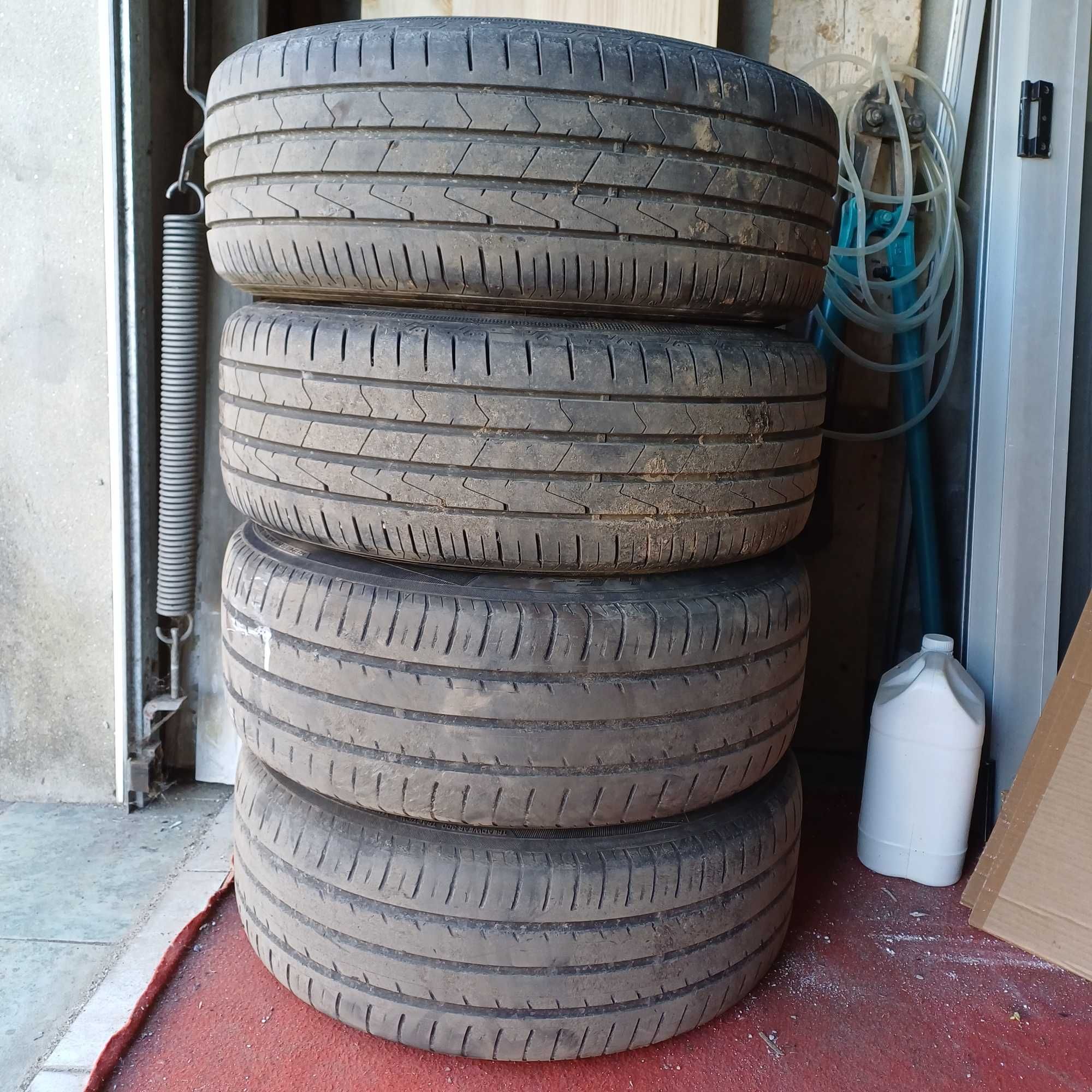Jantes R16 5x100 com pneus semi novoa