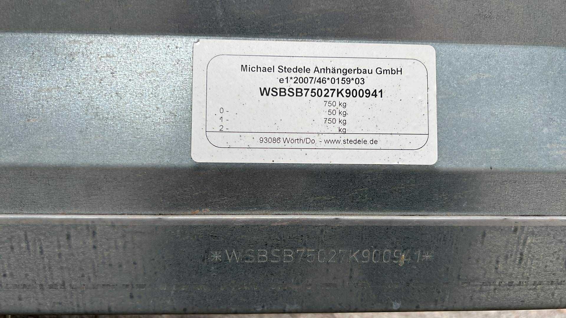 NOWA Przyczepka Stedele 750kg zarejestrowana ubezpieczona