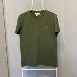 Lacoste koszulka meska khaki t-shirt streetwear y2k luxury brand