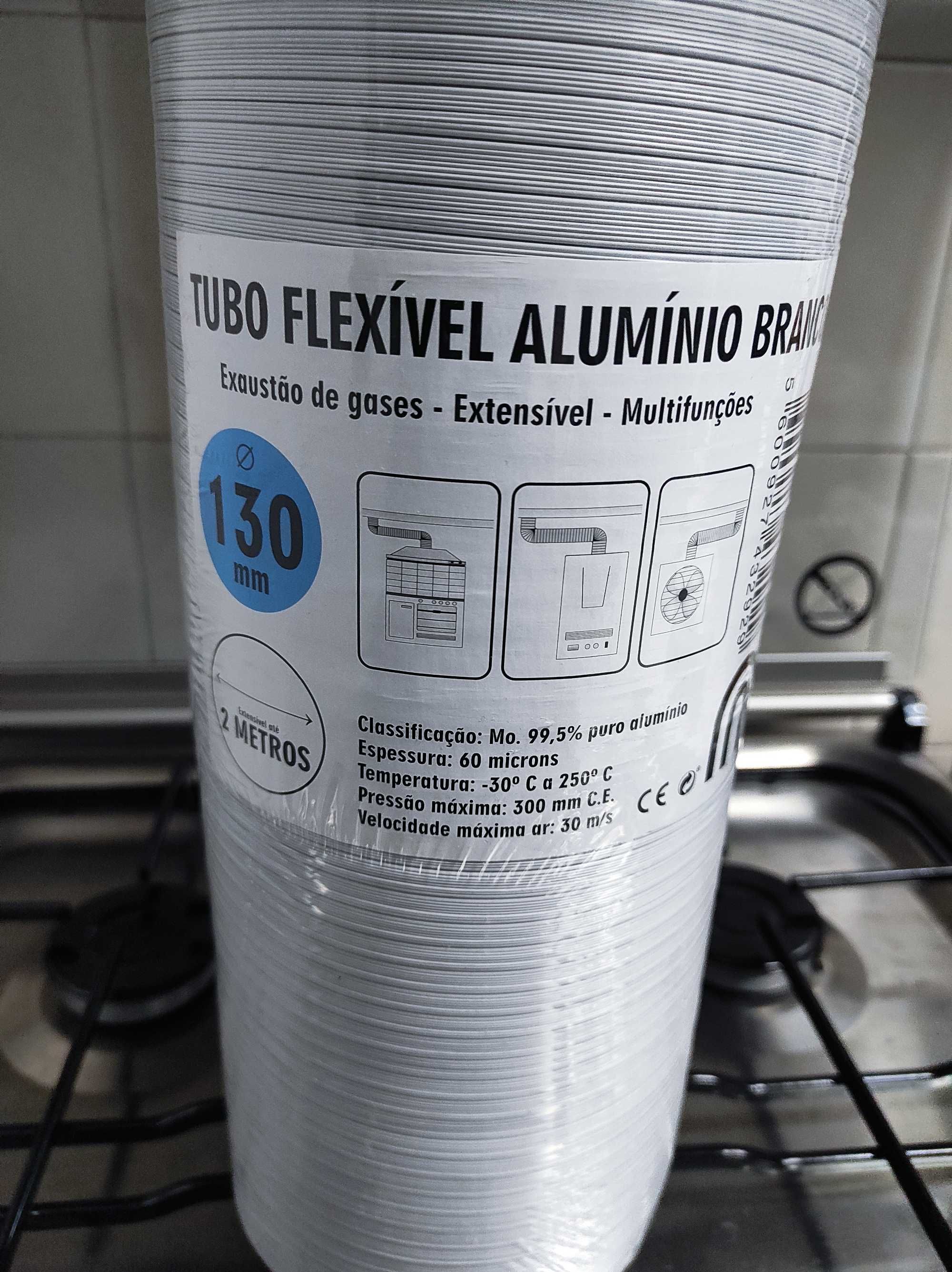 Tubo exaustão alumínio branco
