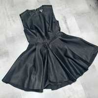 Emo sukienka czarna kieszenie L 40