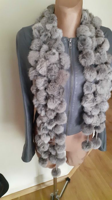 Szal z naturalnego futra