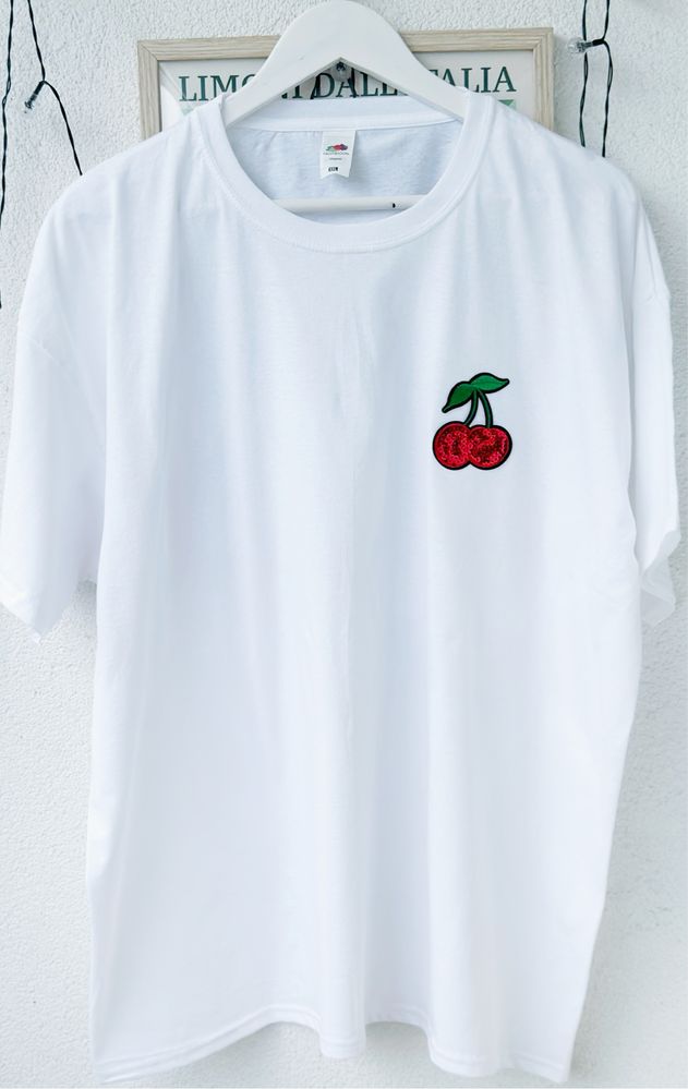 Fajny oryginalny T-shirt Fruit of the Loom Wisienki XXL jedyna