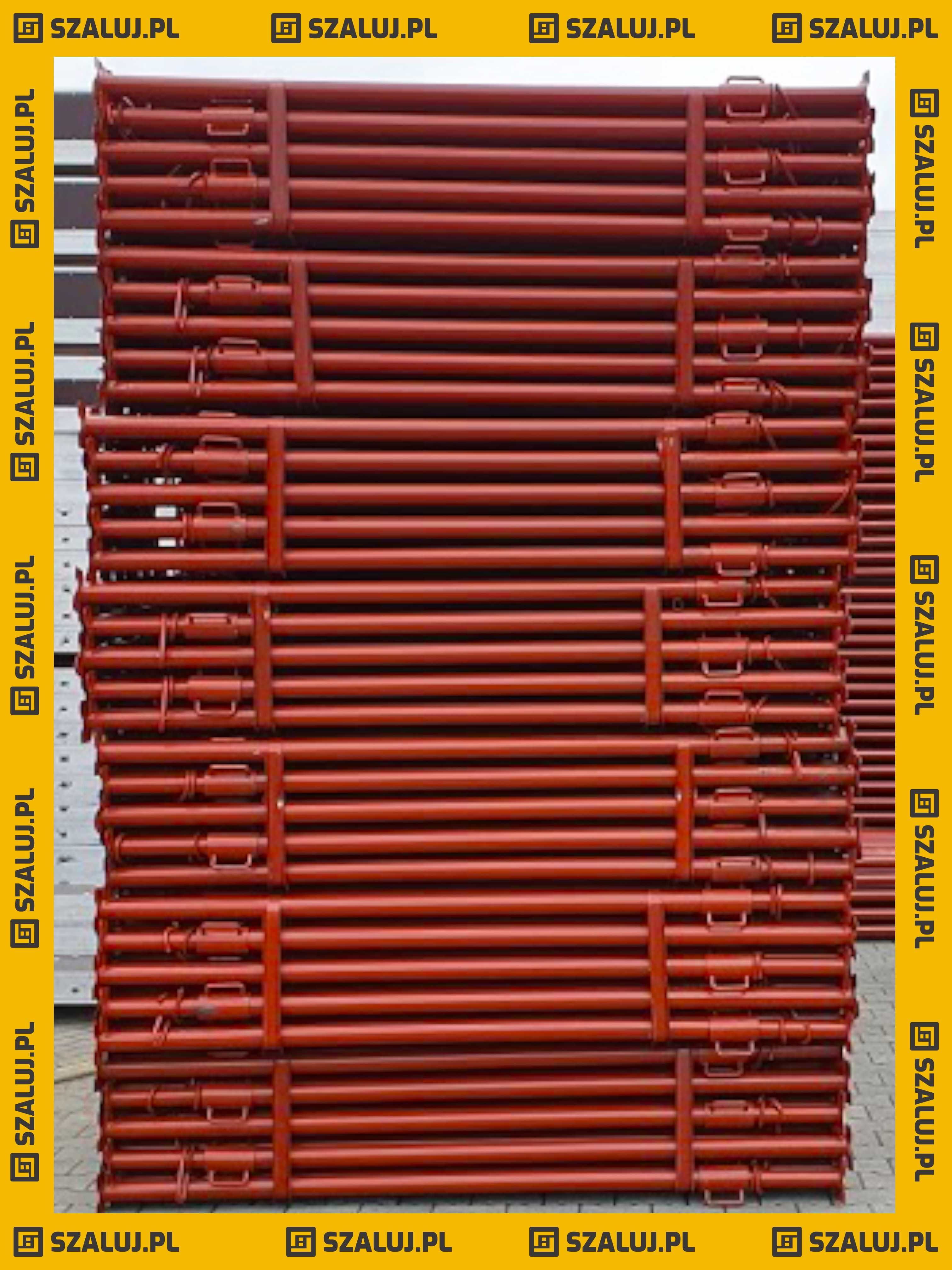 Podpory Stropowe stemple lakierowane czerwone 3,6m