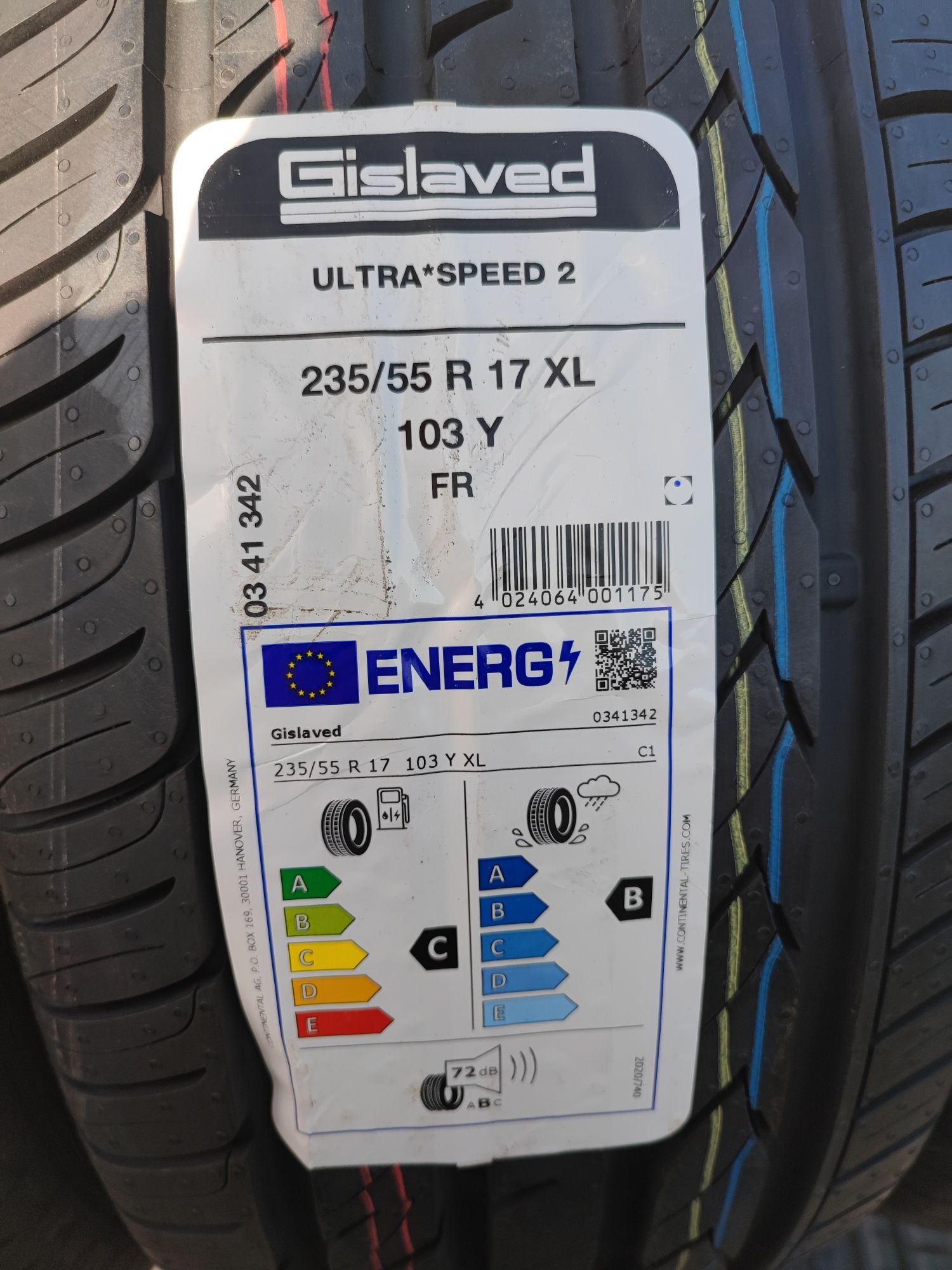 Opony letnie 235/55R17 103Y XL Gislaved Ultra Speed 2 | 2024