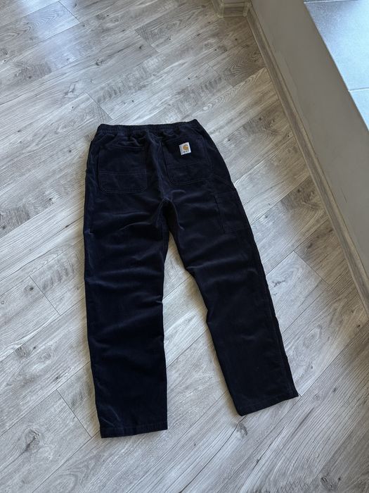 Класичні вельветова штани Carhartt чоловічі темно сині оригінал