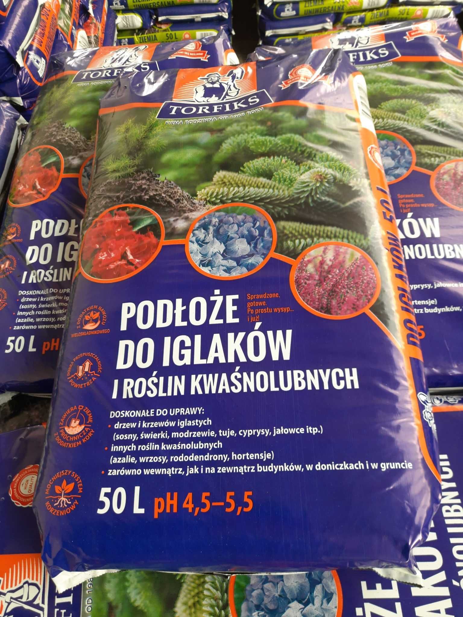 Podłoże do iglaków Tui worki 50 l Lublin Głuska 86 dawna Omega Ziemia