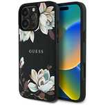 Etui Guess Grained Printed Flower Pattern MagSafe do iPhone 16 Pro Max