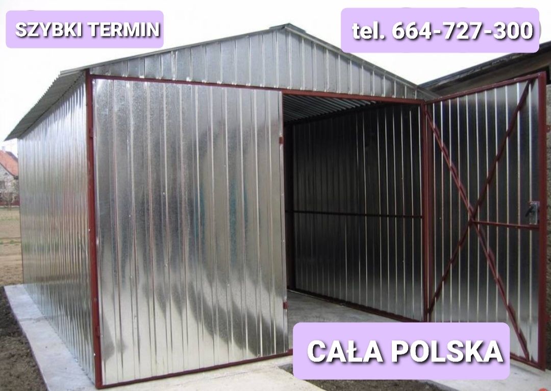 Garaż blaszany 3x5 1 gat montaż  Gratis! SZYBKI TERMIN Cała Polska !