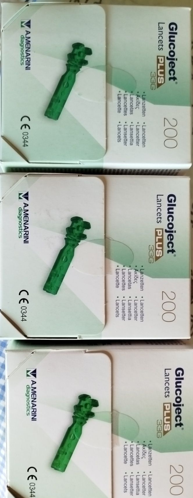 Agulhas para medir glicose