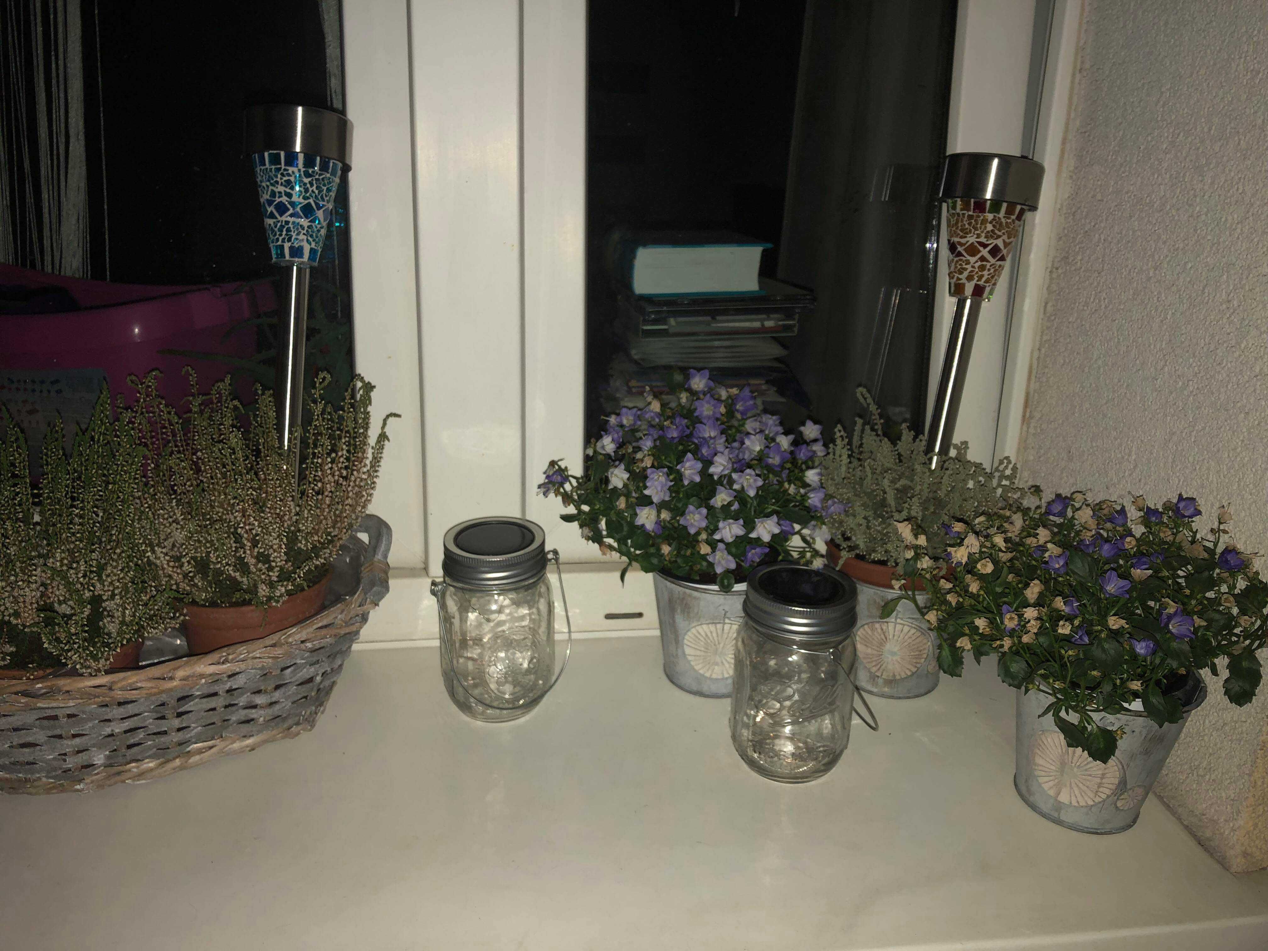 LED Lampki solarne SŁOICZEK kolorowe