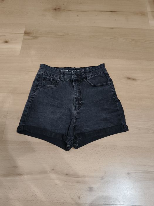 Szorty jeansowe z wysokim stanem Sinsay XS/34