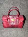 Сумка mulberry magenta ostrich bayswater