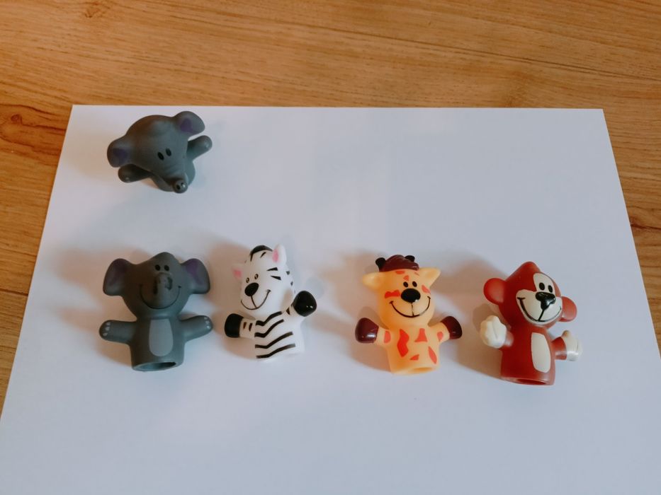 Pacynki zwierzęta, zoo, safari