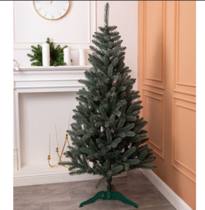 Штучна ялинка Делюкс 1,5 м зелена та блакитна
