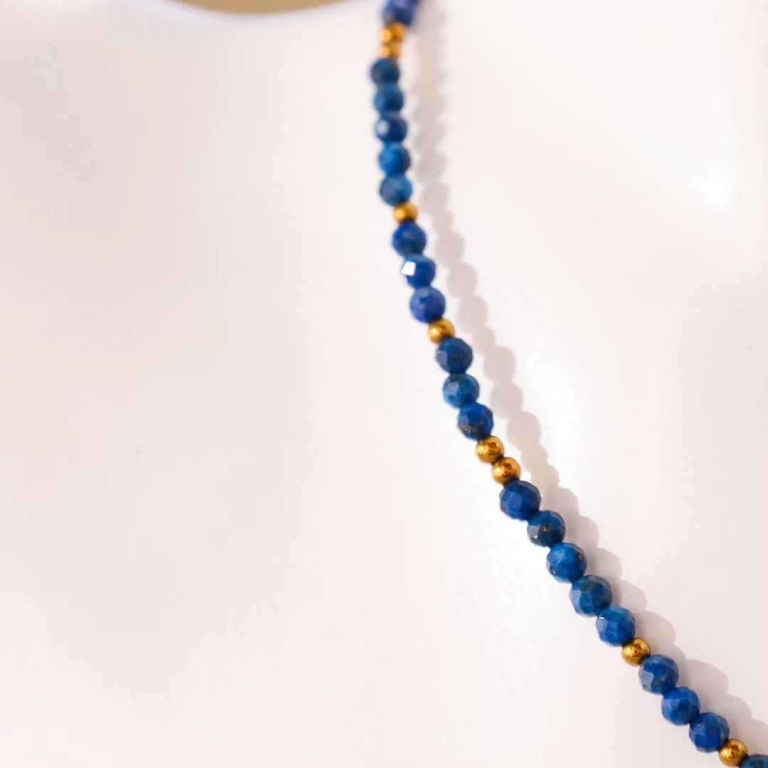 Naszyjnik z bransoletką z Lapis Lazuli