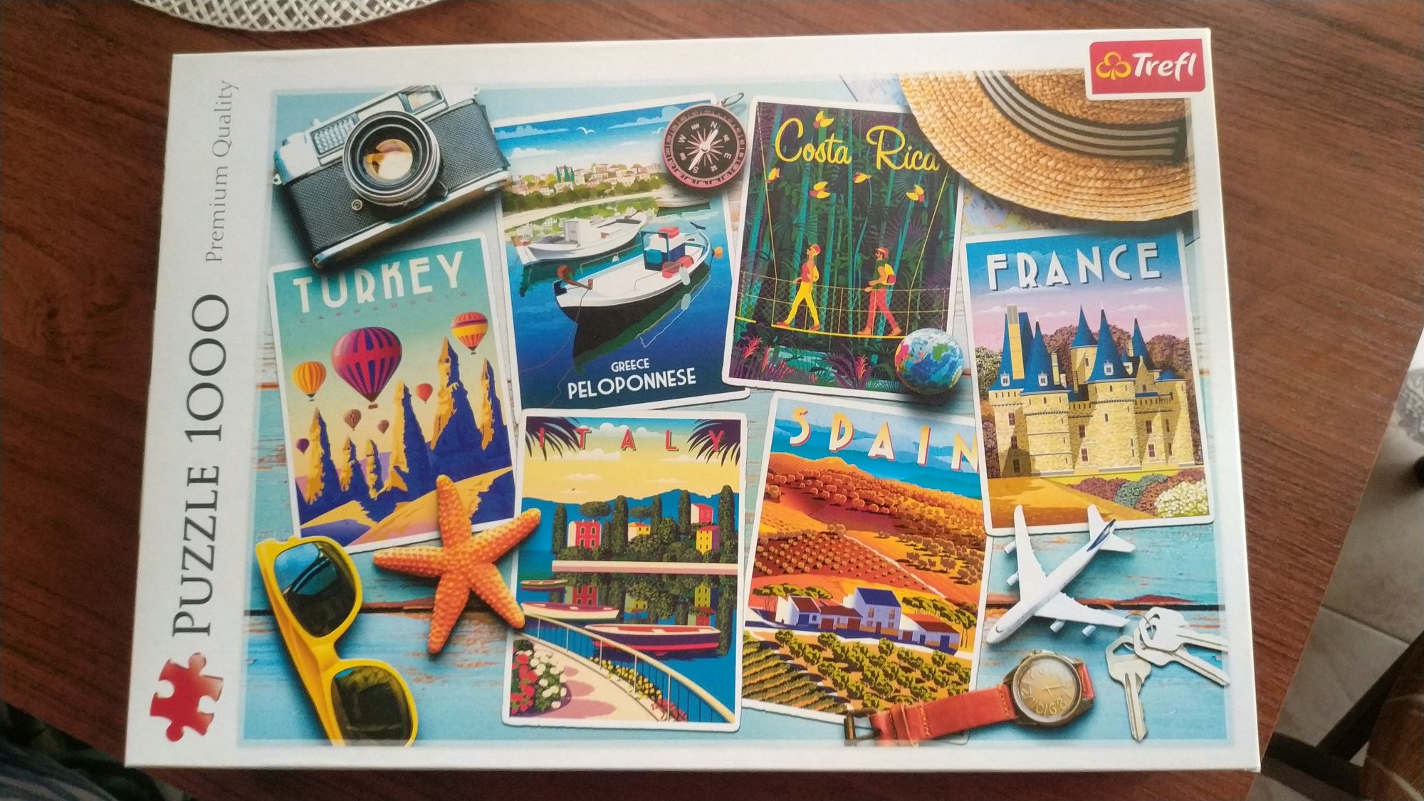 Puzzle 1000 elementów "pocztówki z wakacji"