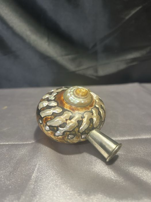 Fajka dekoracyjna w muszli – Niepowtarzalna ozdoba – Kolekcjonerska