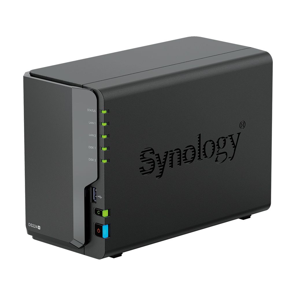 serwer plików synology ds224+ 6gb ram + dwa dyski 1000gb/750gb