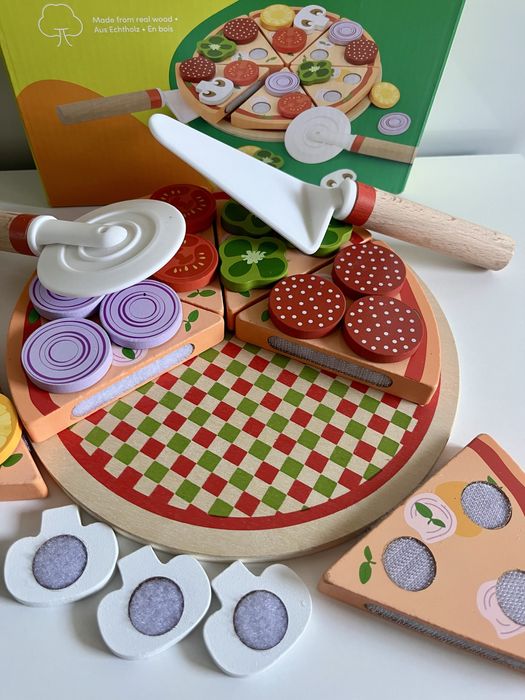 НОВИНКА! Деревʼяний набір піца,торт,морозиво lupilu