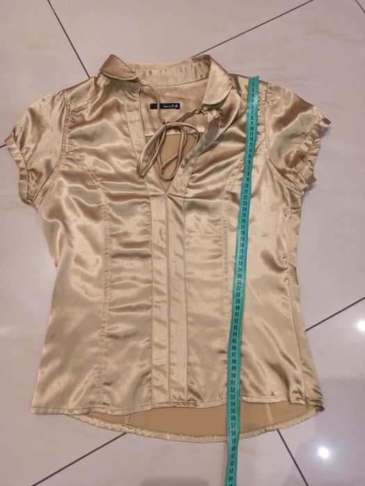 Bluzka złota elegancka, rozmiar S