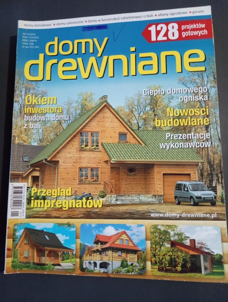Katalog album Domy drewniane projekty domów porady 4szt