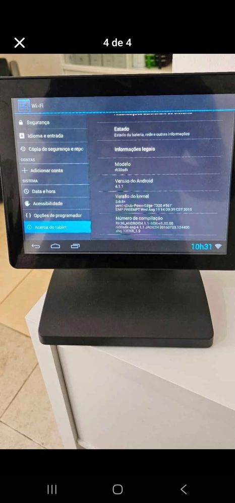 Terminal POS Zonerich – Ótimo estado, pronto para uso